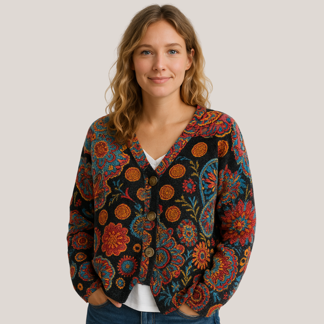 Laura | Colourful Comfortable Knitted Sweater