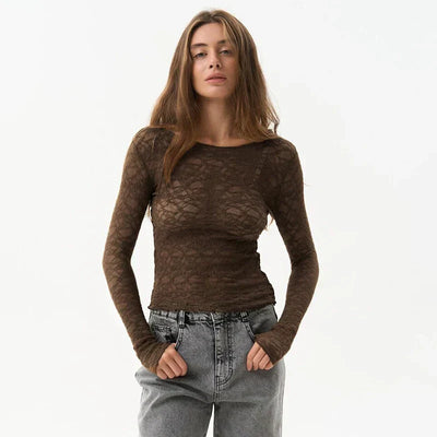 Camille | The Transparent Lace Blouse