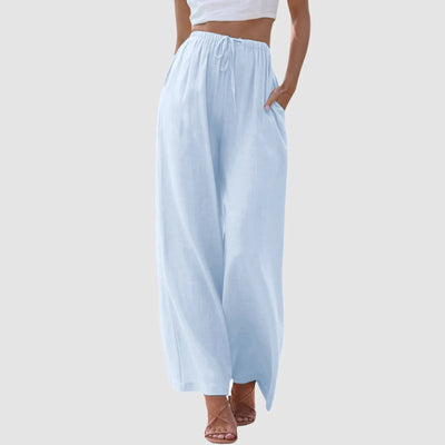 Blanche | High Waist Trousers with Wide Legs