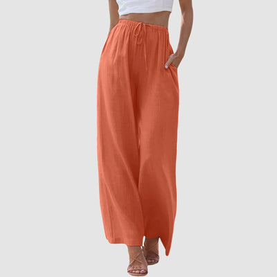 Blanche | High Waist Trousers with Wide Legs