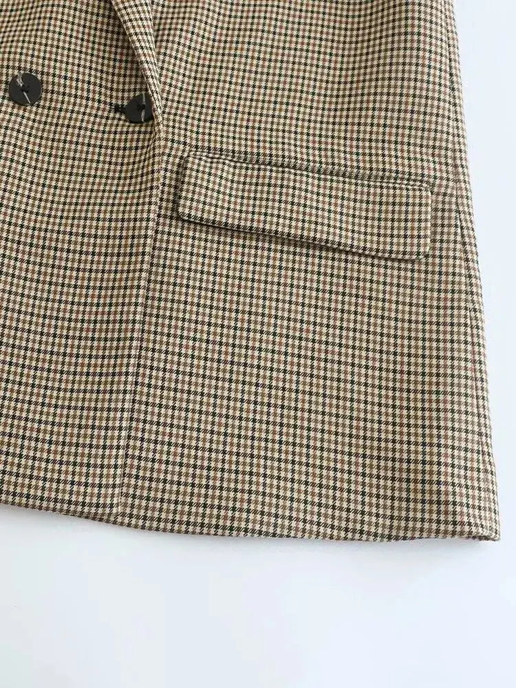 Odile | Classic Blazer in Houndstooth