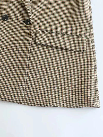 Odile | Classic Blazer in Houndstooth