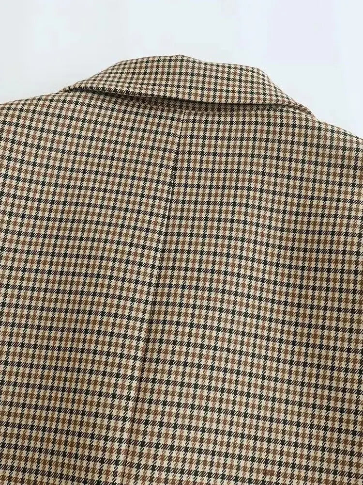 Odile | Classic Blazer in Houndstooth