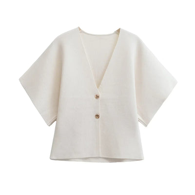 Francette | Minimalist Chic Button Blouse