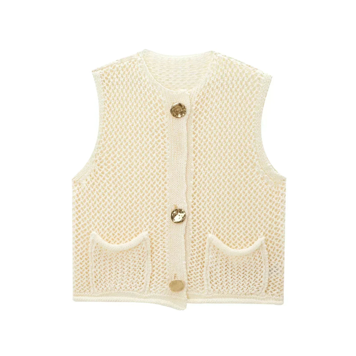 Eleanor | The Buttoned Knit Vest