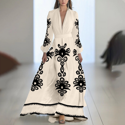 Bénédicte | Long Dress with Floral Print
