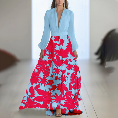 Bénédicte | Long Dress with Floral Print