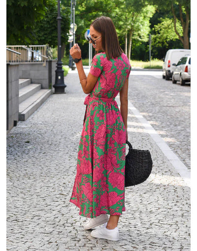 Daphné | Elegant dress with V-neck