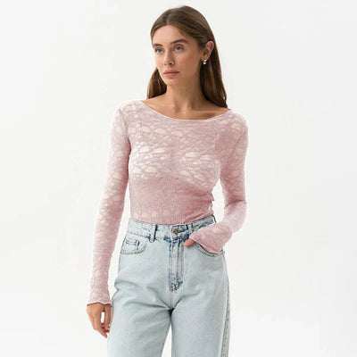 Camille | The Transparent Lace Blouse