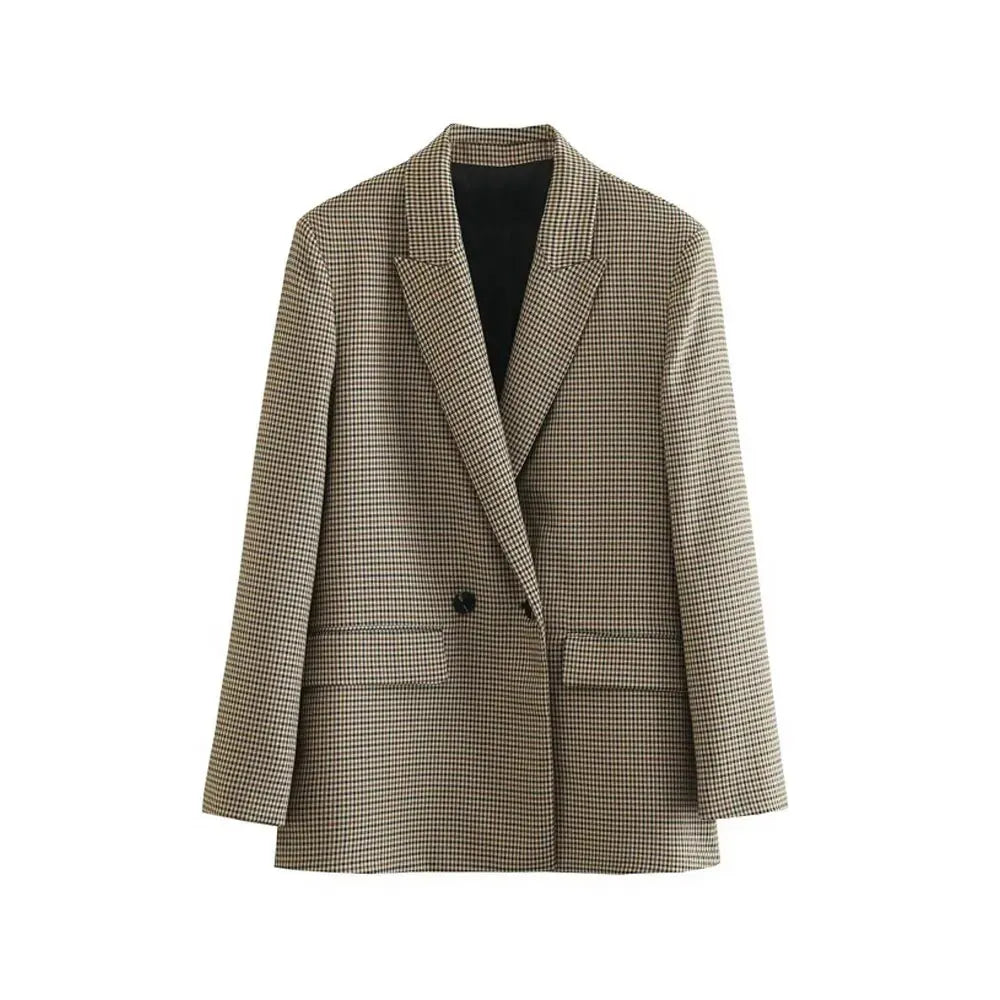 Odile | Classic Blazer in Houndstooth