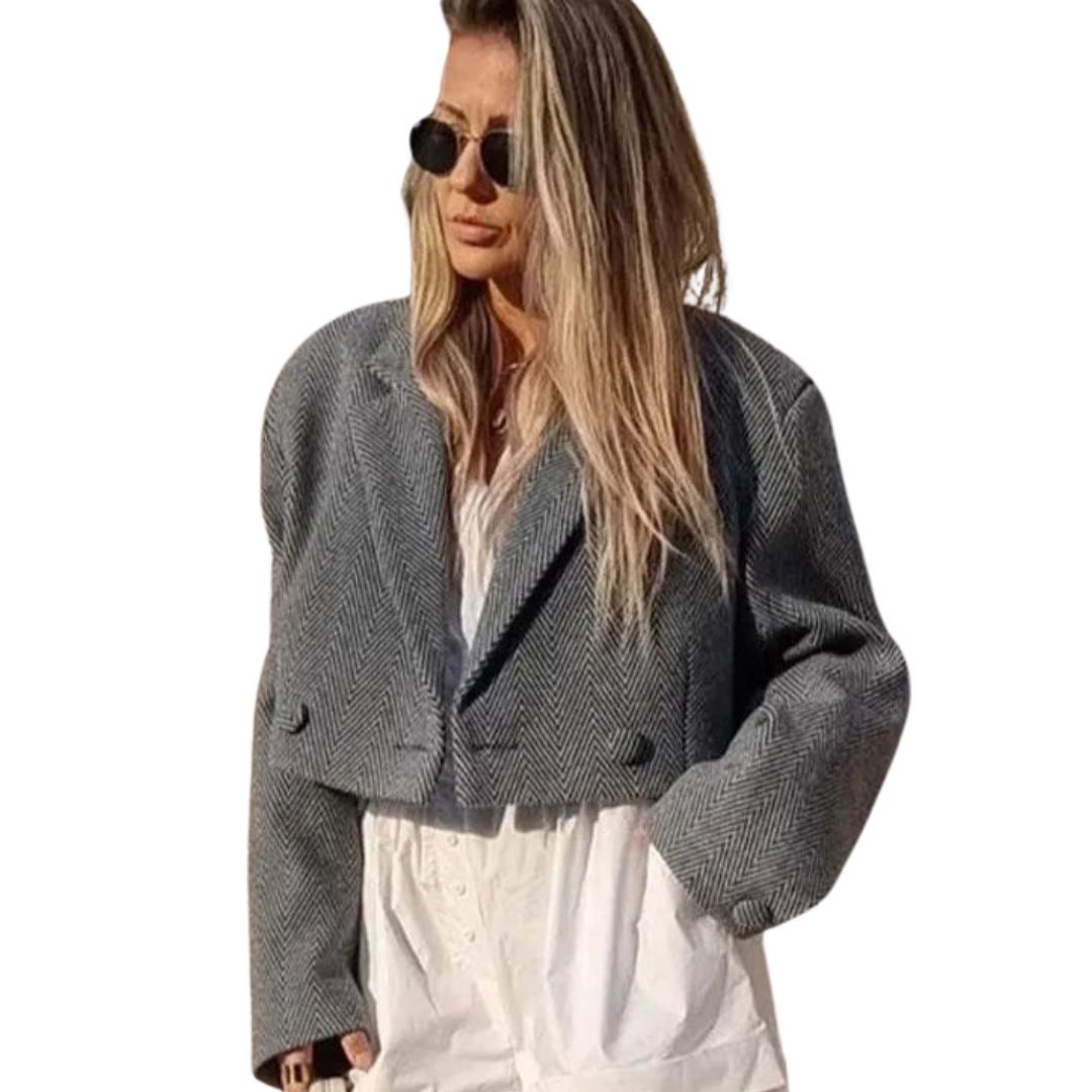 Marie-France | Short Jacket with V-Neck