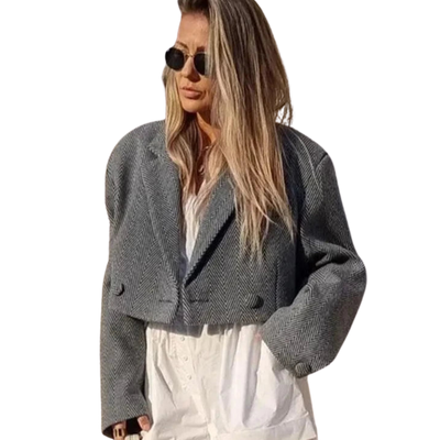 Marie-France | Short Jacket with V-Neck