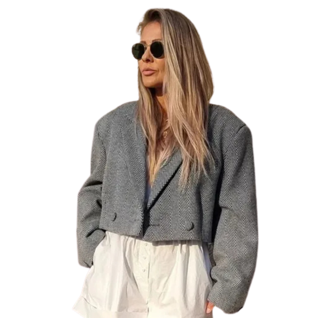 Marie-France | Short Jacket with V-Neck