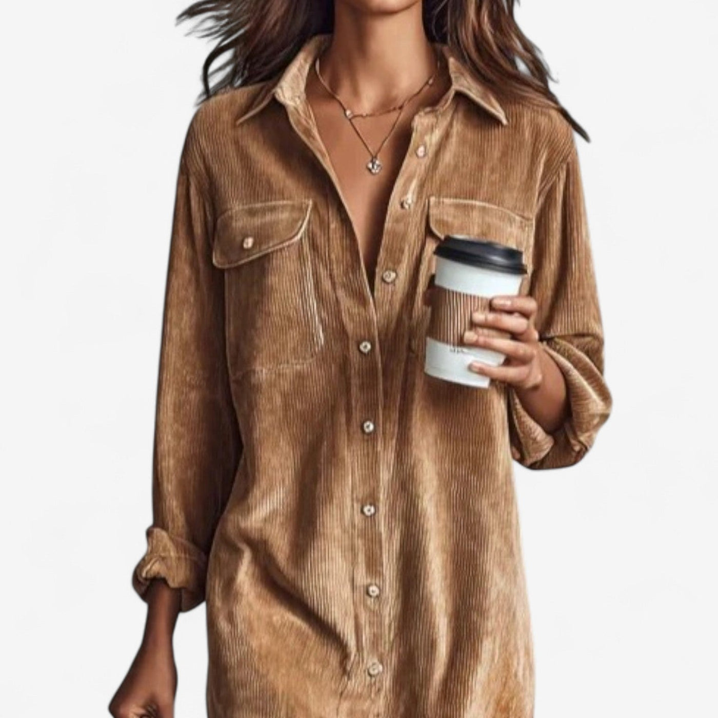 Anastacia™ Midi Dress in Corduroy