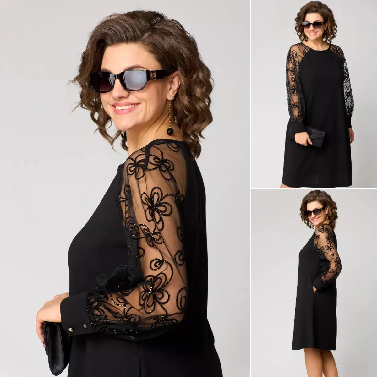 Rosie - Elegant Black Sexy Lace Dress