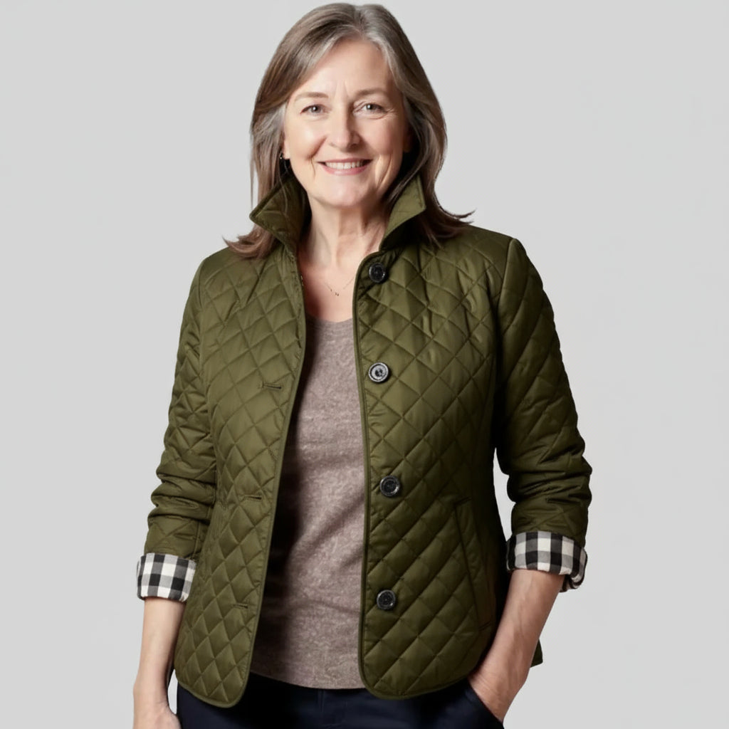Verity | Casual Quilted Jacket with Turned-Down Collar