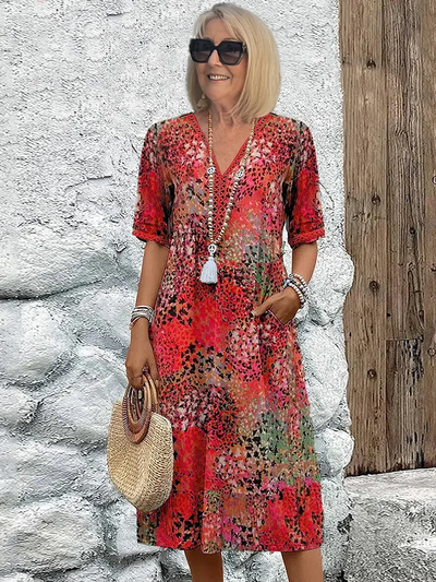 Renée | Dress with Floral Design