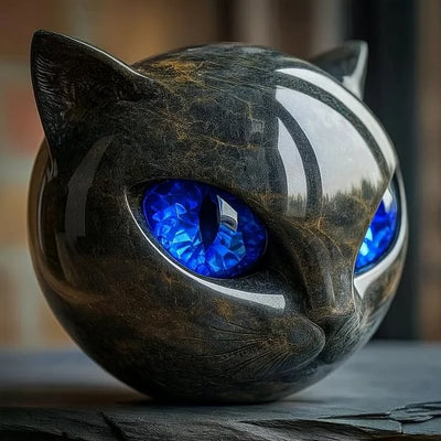 Elvianna | Mystical Cat Head Sculpture