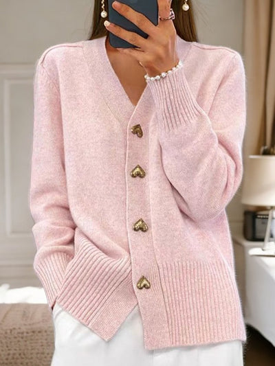 Géraldine | Gilet with Heart-Shaped Buttons