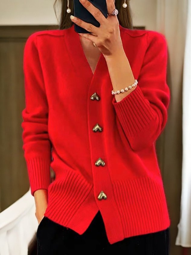 Géraldine | Gilet with Heart-Shaped Buttons